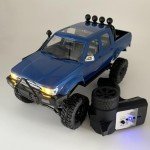 HLSFWDRIVE WPL C64-1 RC Crawler 4x4 RC Truck 1/16 Scale Remote Control Rock Crawler Off Road with Axle Mounted Servo 260 Motor Upgraded Chassis Fully Proportional 2 Batteries Hobby Toy for Adult