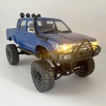 HLSFWDRIVE WPL C64-1 RC Crawler 4x4 RC Truck 1/16 Scale Remote Control Rock Crawler Off Road with Axle Mounted Servo 260 Motor Upgraded Chassis Fully Proportional 2 Batteries Hobby Toy for Adult