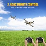 FLYCOLOR VOLANTEXRC RC Plane RTF for Beginners,2.4Ghz 3CH Remote Control Airplane Easy to Fly with Gyro Stabilization，Outdoor Hobby WWII,with Xpilot Stabilization System (Spitfire)
