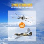 rcxsuv RC Plane 3 Channel Remote Control Airplane, 2.4GHz 6-Axis Gyro Stabilizer RTF Glider, Easy to Fly for Kids 8-12 Beginners, Carbon Fiber Strengthened Structure, Long Flight Time