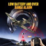 rcxsuv RC Plane 3 Channel Remote Control Airplane, 2.4GHz 6-Axis Gyro Stabilizer RTF Glider, Easy to Fly for Kids 8-12 Beginners, Carbon Fiber Strengthened Structure, Long Flight Time