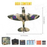 rcxsuv RC Plane 3 Channel Remote Control Airplane, 2.4GHz 6-Axis Gyro Stabilizer RTF Glider, Easy to Fly for Kids 8-12 Beginners, Carbon Fiber Strengthened Structure, Long Flight Time