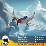 VOLANTEXRC RC Plane for Beginners, 3-CH P-51D Mustang RC Airplanes for Adults and Kids, Easy to Fly, Stable and Durable, Suitable for Outdoor Activity