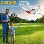 VOLANTEXRC RC Plane for Beginners, 3-CH P-51D Mustang RC Airplanes for Adults and Kids, Easy to Fly, Stable and Durable, Suitable for Outdoor Activity