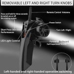 HTURCCOP 1:16 RC Drift Car 2.4GHz Spray 4WD LED Lights 30+KM/H High Speed Remote Control Car 2 Batteries 60Min Infinitely Variable Speed Drift Car Toys for Adults and Kids (Black 1:16)