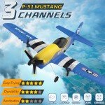 HAWK'S WORK 3 Channel RC Plane P-51D Mustang