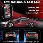 Sakeye RC Drift Car, 1:16 Remote Control Drift Car 4WD 2.4GHz RC Cars Remote Control Car Drifting RC Car High Speed Model Vehicle with Lights Drifting Tire Rechargeable Toy Cars for Adults Boys