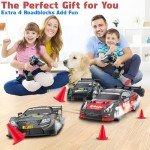 Sakeye RC Drift Car, 1:16 Remote Control Drift Car 4WD 2.4GHz RC Cars Remote Control Car Drifting RC Car High Speed Model Vehicle with Lights Drifting Tire Rechargeable Toy Cars for Adults Boys