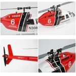 F FLYWING Bell 206 RC Helicopter V3 6CH GPS Altitude Hold Two Rotor 1:16 Scale Helicopter RTF with H1 Flight Control Fly Wing Bell 206 v3 Helicopter flywing rc Helicopter Bell 206 Scale rc Helicopter