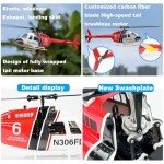 F FLYWING Bell 206 RC Helicopter V3 6CH GPS Altitude Hold Two Rotor 1:16 Scale Helicopter RTF with H1 Flight Control Fly Wing Bell 206 v3 Helicopter flywing rc Helicopter Bell 206 Scale rc Helicopter