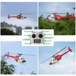 F FLYWING Bell 206 RC Helicopter V3 6CH GPS Altitude Hold Two Rotor 1:16 Scale Helicopter RTF with H1 Flight Control Fly Wing Bell 206 v3 Helicopter flywing rc Helicopter Bell 206 Scale rc Helicopter