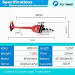 F FLYWING Bell 206 RC Helicopter V3 6CH GPS Altitude Hold Two Rotor 1:16 Scale Helicopter RTF with H1 Flight Control Fly Wing Bell 206 v3 Helicopter flywing rc Helicopter Bell 206 Scale rc Helicopter