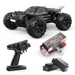 HYPER GO H16BM Brushless 42 Mph Fast RC Cars for Adults, 1/16 Hobby Off-Road RC Truck, RTR Remote Control Car (2 x 2S Lipo and 1 x 3S Lipo Battery and 3S Charging Cable Included