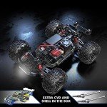 HYPER GO H16BM Brushless 42 Mph Fast RC Cars for Adults, 1/16 Hobby Off-Road RC Truck, RTR Remote Control Car (2 x 2S Lipo and 1 x 3S Lipo Battery and 3S Charging Cable Included