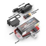 HYPER GO H16BM Brushless 42 Mph Fast RC Cars for Adults, 1/16 Hobby Off-Road RC Truck, RTR Remote Control Car (2 x 2S Lipo and 1 x 3S Lipo Battery and 3S Charging Cable Included