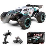 Scientoy 1/14 RC Cars Fast 60 KPH, 4WD All Terrain RC Truck with 60 Mins Runtime, High Speed Off Road Remote Control Car with 2S 2000 mAh Rechargeable Batteries, RC Cars for Adults and Boys Gift