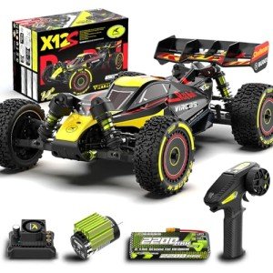 LAFPACY RLAARLO 1/12 Brushless RC Cars for Adults, Max 50 MPH Fast RC Buggy, All Terrain High Speed Remote Control Car Hobby Off-Road RC Truck 4x4 Monster Trucks with 3S Battery