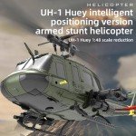 YOMTDIY UH-1 Huey Remote Control Helicopters RC Aircraft for Adults, RC ERA C032 1/48 Scale 6CH 2.4G Gyro Stabilized Aircraft with Fly Upside Down 3D Rolling -RTF / 1 Battery