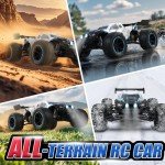 Kidcia 1:14 All Terrain RC Cars, 50 KPH High Speed 4WD RC Truck with 60 Mins Runtime, Fast Remote Control Car with 2S 2000 mAh Rechargeable Batteries, Off Road RC Cars for Adults and Teen Boy Gifts