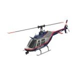 RC ERA 4CH C138 Bell206 6-Axis Gyro Stabilized, No-aileron Micro RC Single-Rotor Helicopter - 1/33 Scale Remote Control Helicopter, RC Aircraft RTF for Adults, Beginners (Polizei (YX-C138-RTF-P))