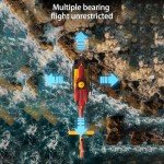 Hylukon C190 RC Helicopter, 1:30 Scale H145 Helicopter 2.4G 6CH RTF Single Propeller Aileron Free, Optical Flow Positioning, Six-axis Gyroscope Stabilization Gift for Adults and Kids (Orange)