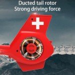 Hylukon C190 RC Helicopter, 1:30 Scale H145 Helicopter 2.4G 6CH RTF Single Propeller Aileron Free, Optical Flow Positioning, Six-axis Gyroscope Stabilization Gift for Adults and Kids (Orange)