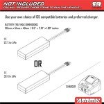 ARRMA RC Truck 1/10 Granite 4X4 223S BLX BRUSHLESS Monster Truck RTR with DSC, Blue, ARA4302V4T1