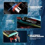 TOPCHOIC Brushless RC Boat 40+MPH, Remote Control Boats for Adults Kids, 19" Big Racing Boat for Salt Water Lake River with Self-Righting, LED Lights, Fishing Function Fast High Speed with Carry Bag