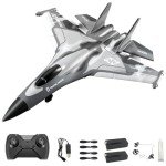 Leopmase F22 RC Airplane 3 Channel Remote Control Airplane Fighter Toy, RC Stealth Plane Ready to Fly,Stunt Flying Upside Down,Two Batteries,Toy for Beginners Adult with Xpilot Stabilization System