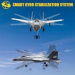 Leopmase F22 RC Airplane 3 Channel Remote Control Airplane Fighter Toy, RC Stealth Plane Ready to Fly,Stunt Flying Upside Down,Two Batteries,Toy for Beginners Adult with Xpilot Stabilization System