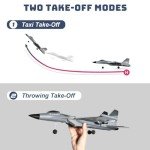 Leopmase F22 RC Airplane 3 Channel Remote Control Airplane Fighter Toy, RC Stealth Plane Ready to Fly,Stunt Flying Upside Down,Two Batteries,Toy for Beginners Adult with Xpilot Stabilization System