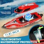 Podleer RC Boat for Adults-Remote Control Boat for Lakes-High Speed 25+ KPH-Toys for Ages 8-13