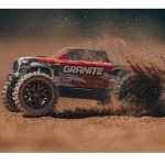 ARRMA RC Truck 1/18 Granite GROM MEGA 380 Brushed 4X4 Monster Truck RTR with Battery & Charger, Red, ARA2102T2