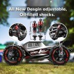 HYPER GO 14210 H14BM V3 1/14 Brushless RC Cars for Adults Fast 50 mph, RC Trucks 4X4 Offroad Waterproof, Electric Powered High Speed RC Car, Fast Extreme RC Truggy with 3S Battery for Snow Sand