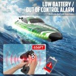 VOLANTEXRC Brushless RC Boats for Adults, 35+MPH Fast Remote Control Boat for Lakes, Full Proportional Boat High Speed RC Boat for Adults (79706)