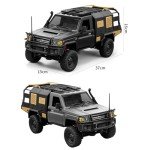 SVERTIBO 1/12 Scale RC Crawler, MN-82S LC79 RTR RC Truck 4x4 Off Road Vehicles 2.4GHz RC Rock Crawler Car with LED Lights, 7.4V 1200mAh Battery for Adults Hobby Toys (Black)