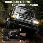 SVERTIBO 1/12 Scale RC Crawler, MN-82S LC79 RTR RC Truck 4x4 Off Road Vehicles 2.4GHz RC Rock Crawler Car with LED Lights, 7.4V 1200mAh Battery for Adults Hobby Toys (Black)