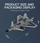RC Plane for Adults Beginners with Brushless Motor/Gyro Stabilizer/Vertical Flight, 6 Channel Remote Control Airplane Easy to Use RC Glider Stunt Fight Jet with LED Lights and Rechargeable Batteries