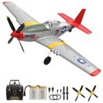 Leopmase P51D RC Plane, 4CH RC Airplane with High Speed Engine, Remote Control Airplane with Xpilot Stabilization System & Aerobatic, Remote Control Plane Best Gift for Kids
