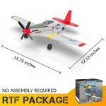 Leopmase P51D RC Plane, 4CH RC Airplane with High Speed Engine, Remote Control Airplane with Xpilot Stabilization System & Aerobatic, Remote Control Plane Best Gift for Kids