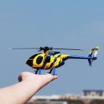 Zeyoking C184 MD500 100 Size Gyro Stabilized RC Helicopter, Remote Control Helicopter for Adult Beginner, 2.4G 4CH Altitur Control RC Aircraft (RTF Version)