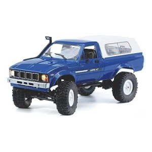Apawband RC Crawler WPL C24 RC Rock Crawler RC Truck 4x4 Off Road RTR, 1/16 Scale Remote Control Truck All Terrain 2.4 Ghz with Proportional Steering LED Lights Hobby Toys Adult