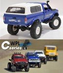 Apawband RC Crawler WPL C24 RC Rock Crawler RC Truck 4x4 Off Road RTR, 1/16 Scale Remote Control Truck All Terrain 2.4 Ghz with Proportional Steering LED Lights Hobby Toys Adult