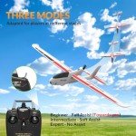 VOLANTEXRC New Version RC Plane,Remote Control Airplane for Adults,4-Channel RC Plane with Durable Foam Construction,3 Flight Modes,One-Key Stunts,Comprehensive Accessories Kit,23.6*18.1 inches,White