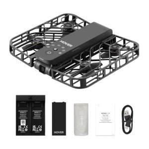 HOVERAir X1 Drone with Camera, Self-Flying Camera Drone with Follow Me Mode, Foldable Mini Drone with HDR Video Capture, Palm Takeoff, Intelligent Flight Paths, Hands-Free Control Black (Combo)