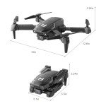 Mini Drone with Camera for Adults Beginner Kids, 1080P WiFi FPV, Foldable, 2 Batteries, One-Click Take Off/Landing, Altitude Hold Black