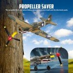 VOLANTEXRC RC Plane, 4 Channel Remote Control Airplane Fighter P40 with Aileron, 6-Axis Gyro, Aerobatics for Adults, Boys, Kids