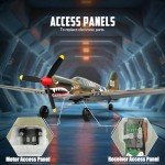 VOLANTEXRC RC Plane, 4 Channel Remote Control Airplane Fighter P40 with Aileron, 6-Axis Gyro, Aerobatics for Adults, Boys, Kids