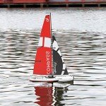 VOLANTEXRC Remote Control Sailing Boat RC Sailboat Compass 650mm 2.4Ghz 2-Channel Ready to Run(RTR) RG65 Class Competition RC Boat RTR for Beginners, Adults (791-1)