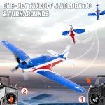 RC Plane P51D Mustang Remote Control Airplane with 3 Modes,2.4GHz 6-axis Gyro Stabilizer RC Airplane for Beginners Boys & Adults,Xpilot Stabilization System & One Key Aerobatic,Age 8+ Year Old Gifts